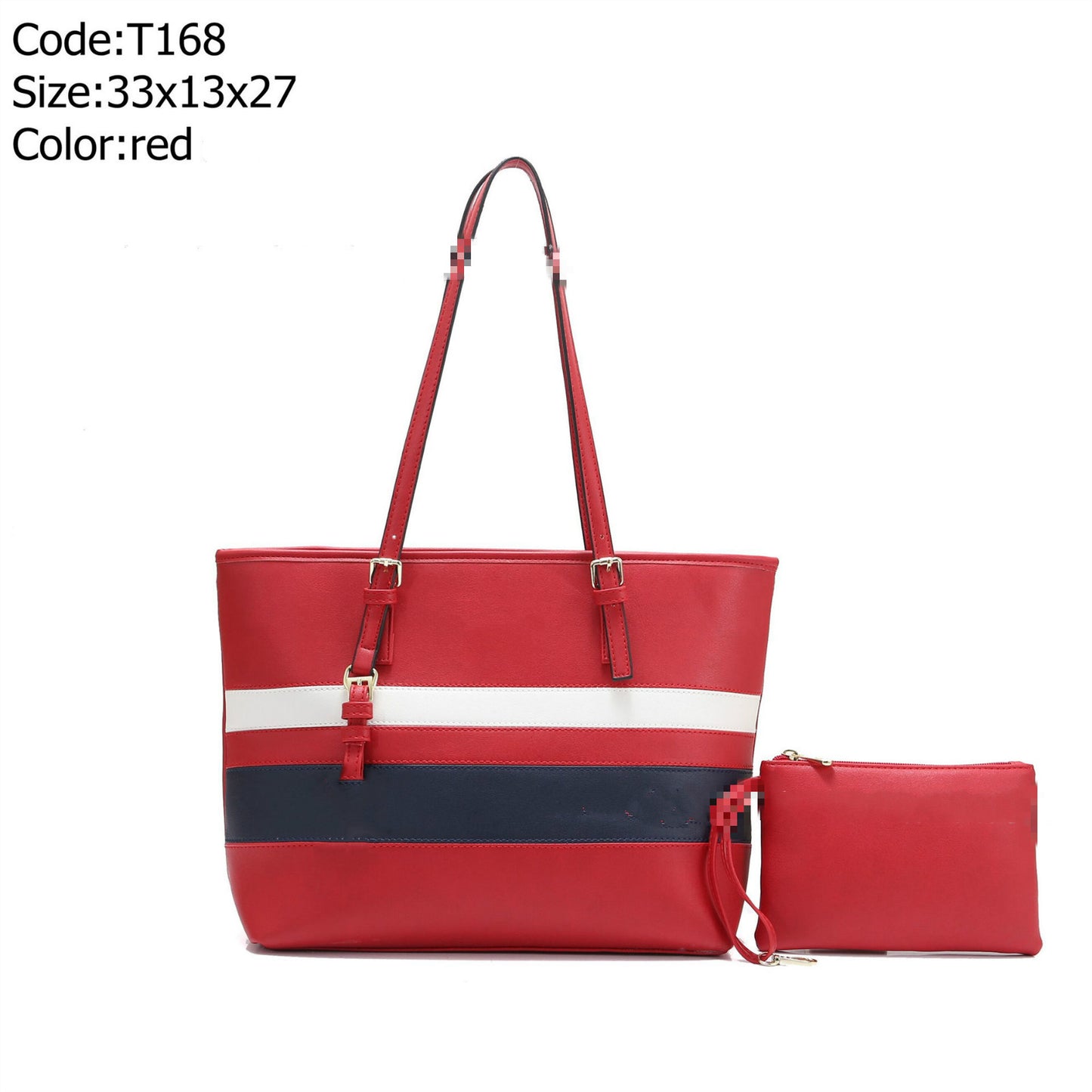 Large capacity color matching shoulder bag, women's bag, fashion handbag