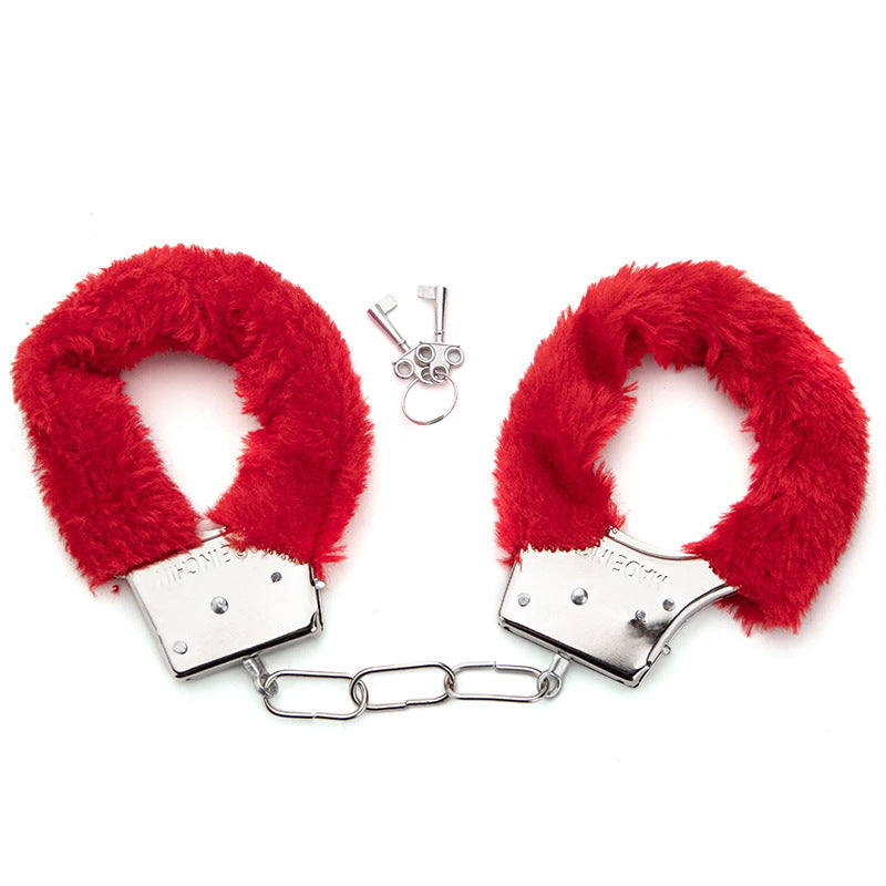 Adult sex toys metal alternative binding toy handcuffs stainless steel chain handcuffs plush handcuffs wholesale