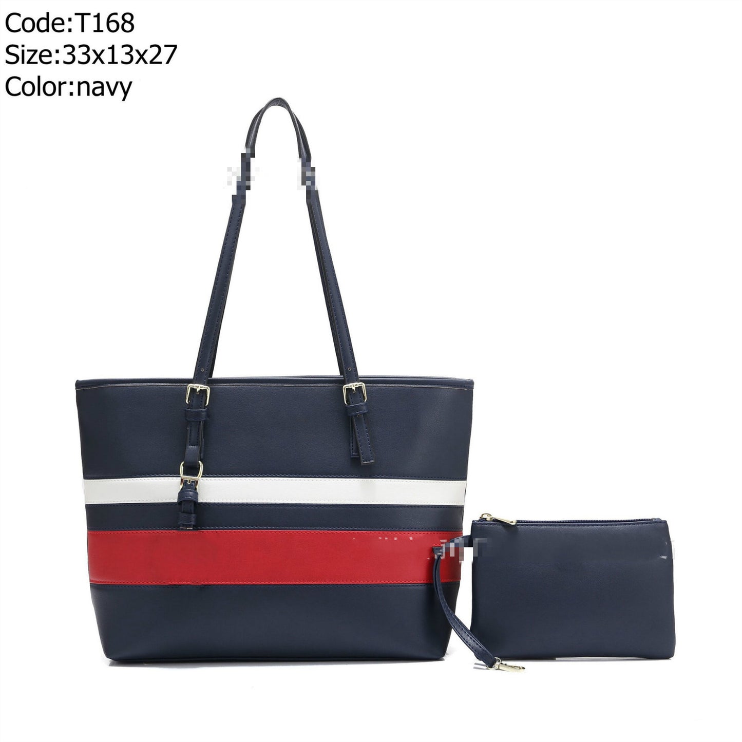 Large capacity color matching shoulder bag, women's bag, fashion handbag