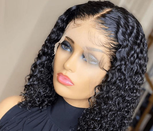 Black Short Curly Hair wig.