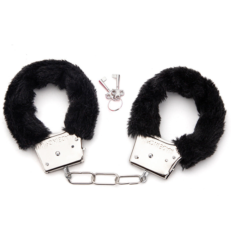 Adult sex toys metal alternative binding toy handcuffs stainless steel chain handcuffs plush handcuffs wholesale