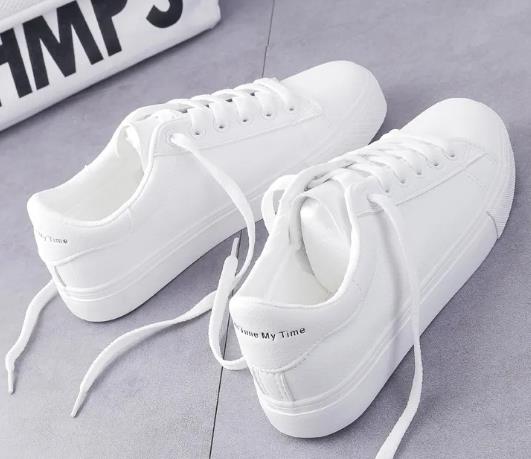 Printed casual shoes women's pu shoes cute cat 2020 new fashion lace women's white sports shoes women's casual shoes