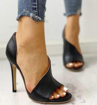 High heel hollow sandals